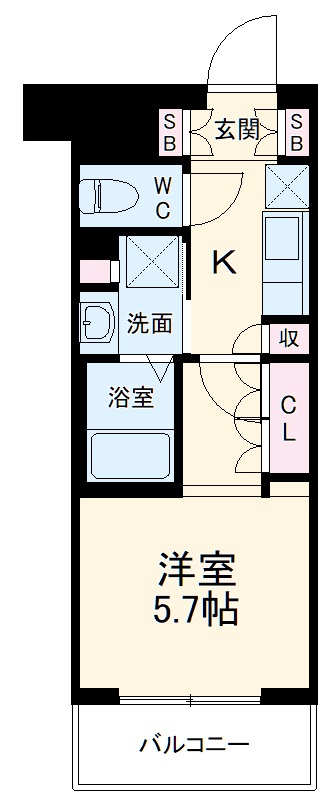 リヴシティ妙蓮寺の間取り