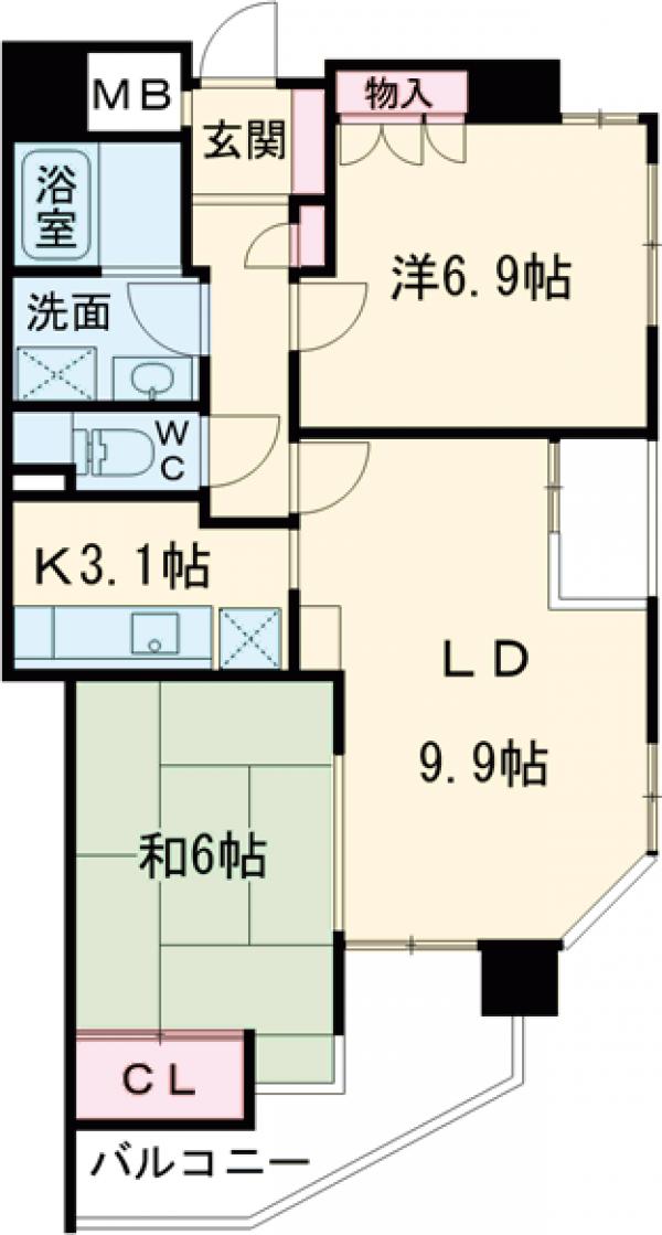 ファシネス玉川台の間取り