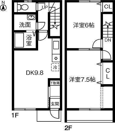 アンジューの間取り