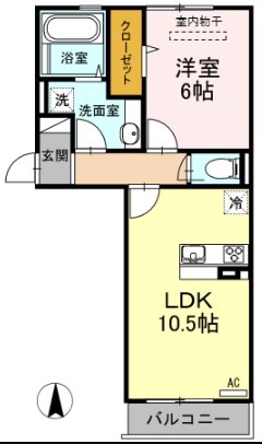 ロイジェントパークスレイクタウンⅢDの間取り