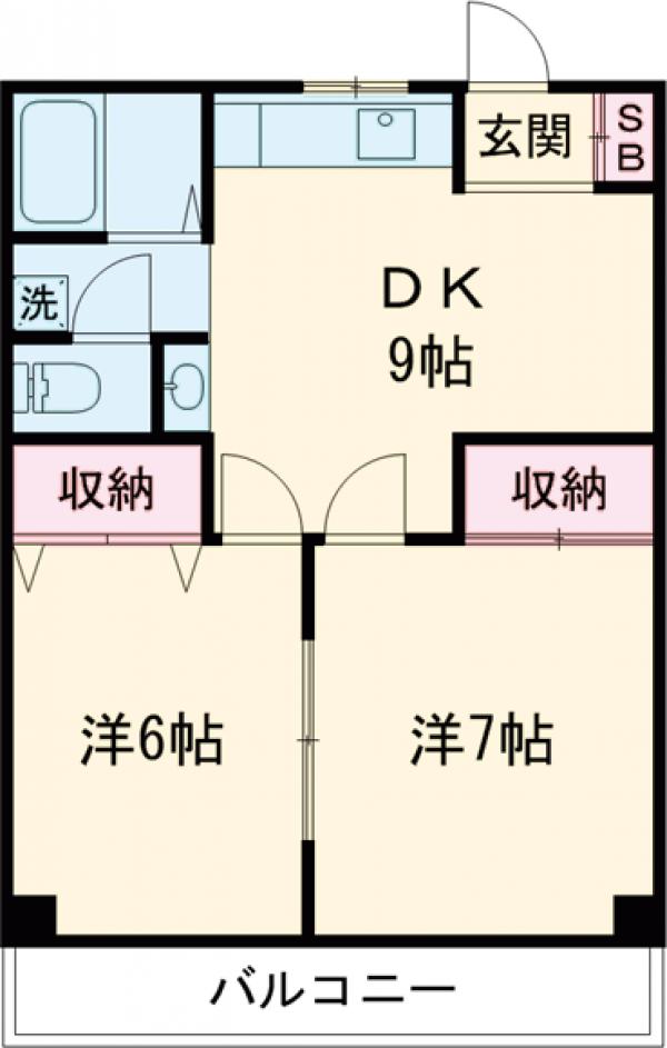 ホワイトマンションの間取り