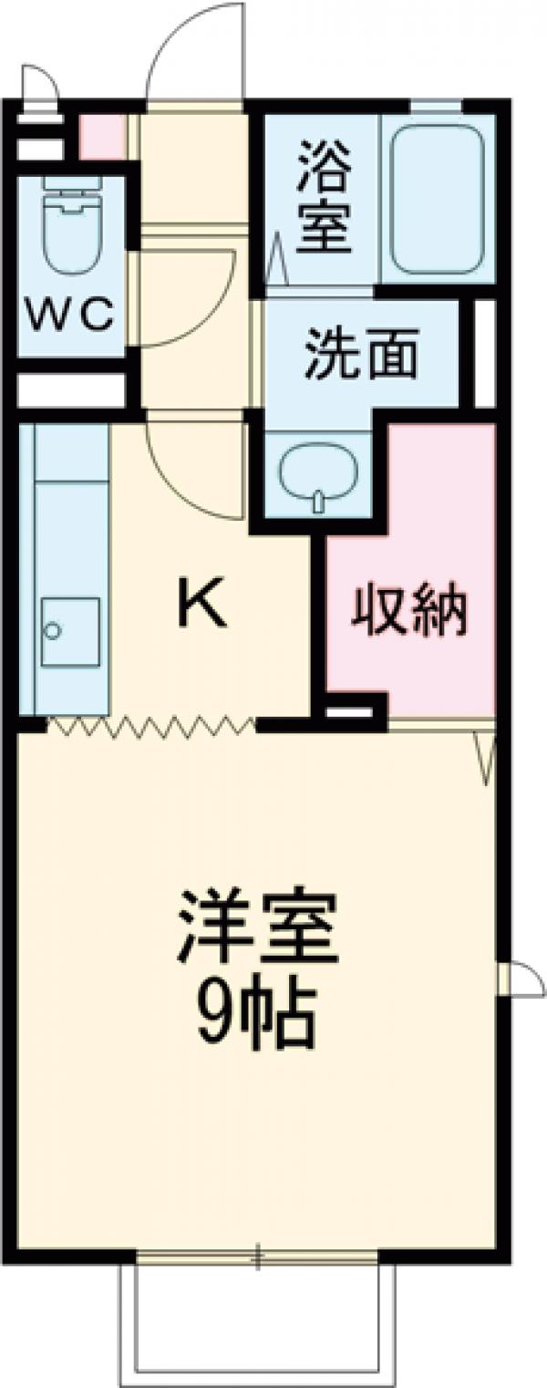 ヴィラ東城南 B棟の間取り