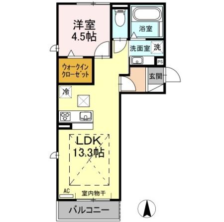 パライソ熱田六番町 B棟の間取り