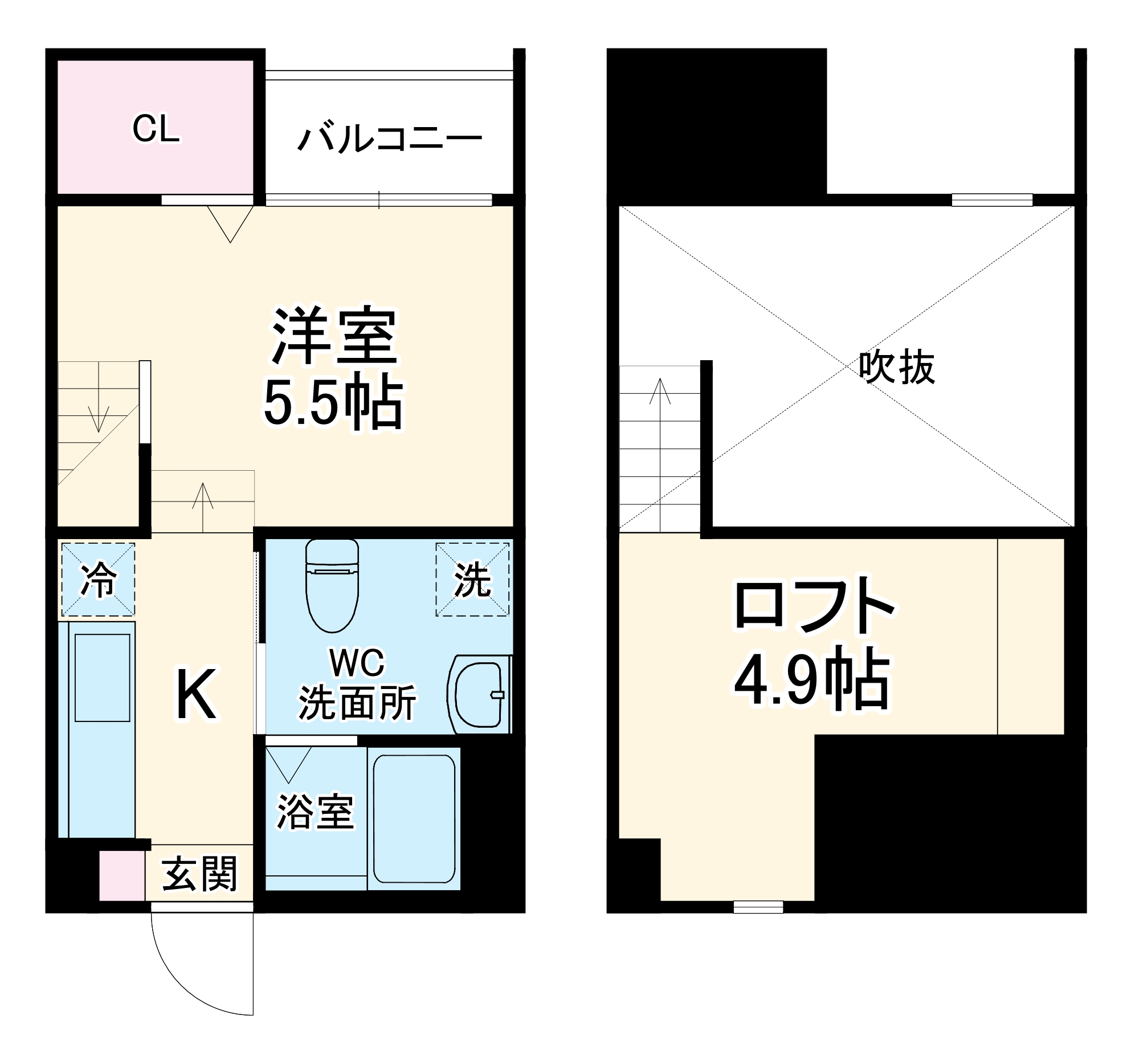アンソレイユ源兵衛町の間取り