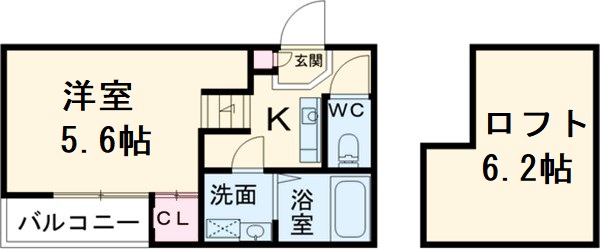 ハーモニーテラス二番の間取り