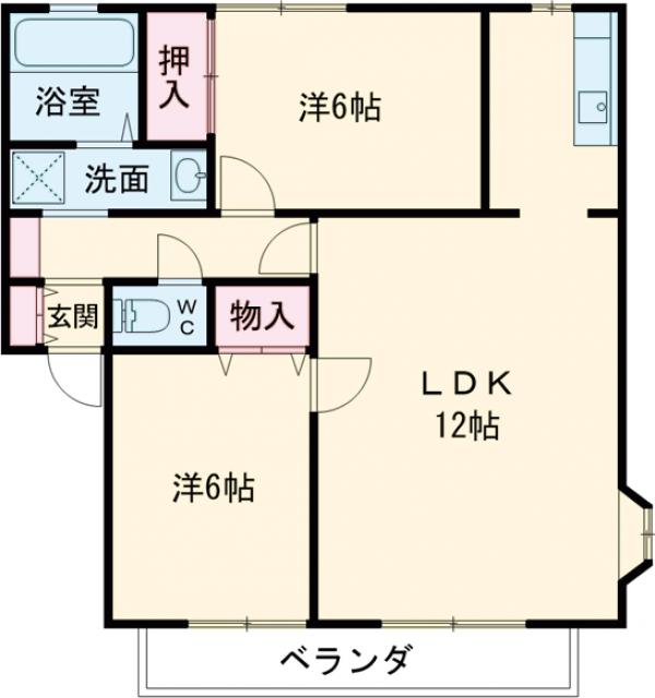 サンビレッジ小山Dの間取り