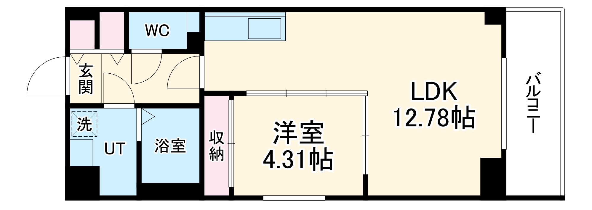 S-FORT熱田花町(旧GRANDUKE金山ferio)の間取り