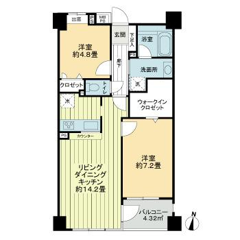 ライオンズマンション成城の間取り