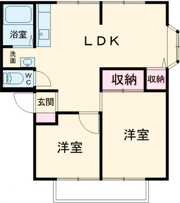 アイランドハイツAの間取り