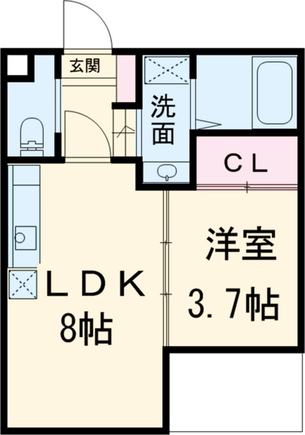 ハーモニーテラス旗屋の間取り