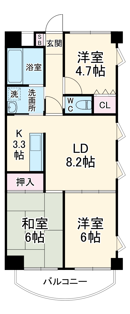 イーグルヒルズの間取り