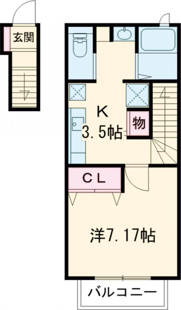 アントル リヴィエールの間取り
