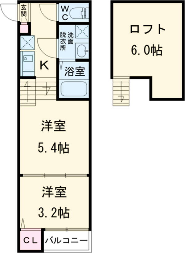 メモリアルの間取り
