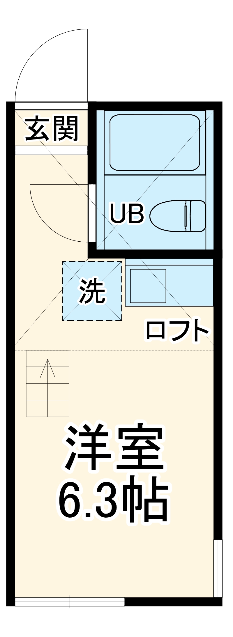 ユナイト東白楽ポルナレフの間取り