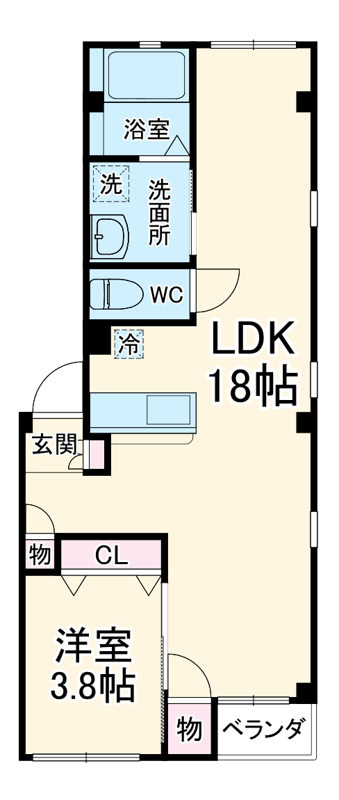 グランレーヴ東別院EASTの間取り