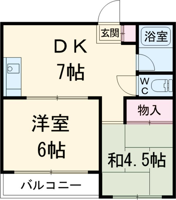 コーポラススドーの間取り