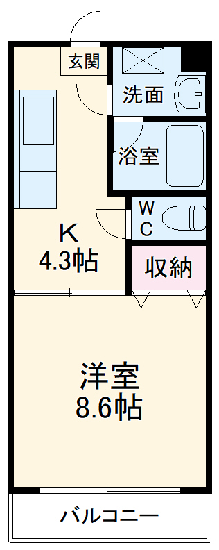 プレジールの間取り