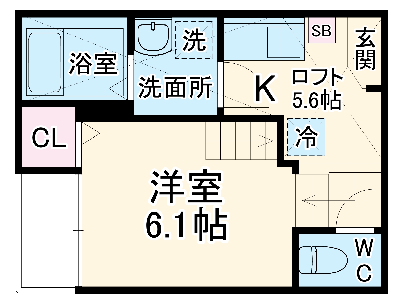 ハーモニーテラス大宝Ⅱの間取り