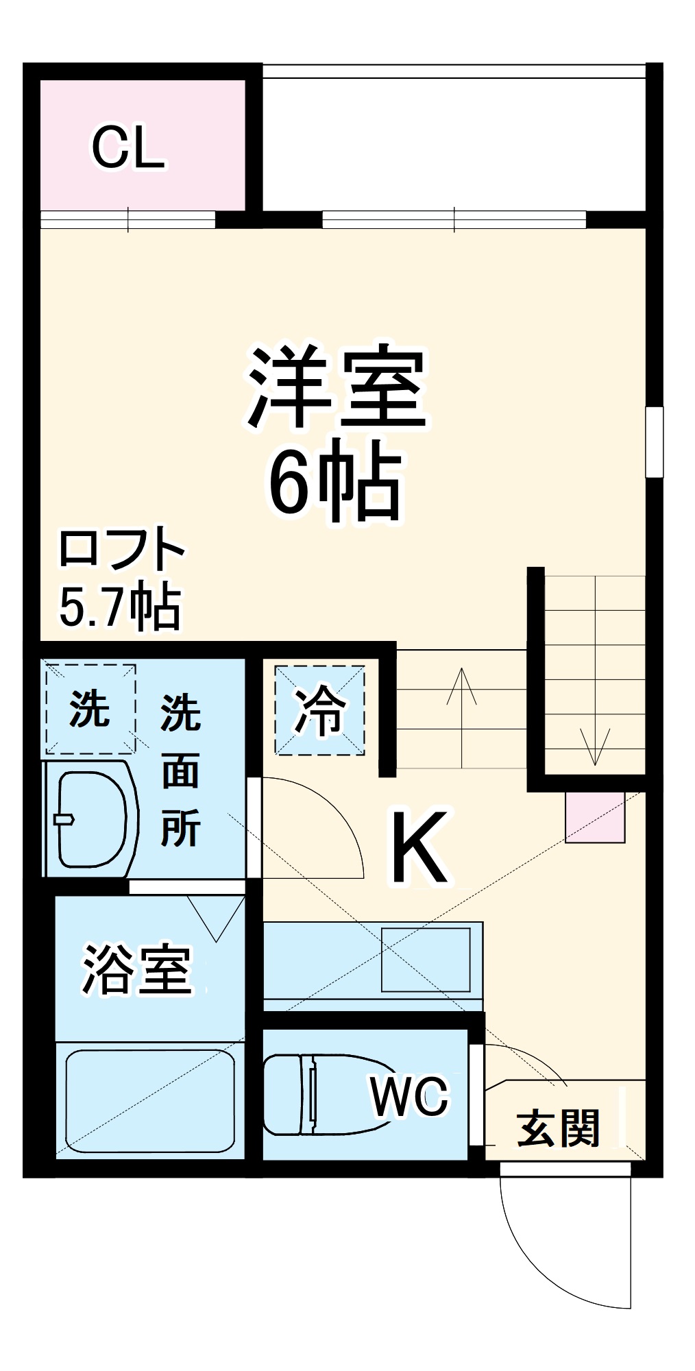ハーモニーテラス伝馬町の間取り