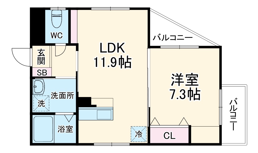 プリムール高蔵の間取り