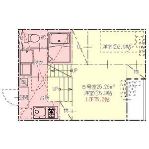 ハーモニーテラス伝馬Ⅲの間取り