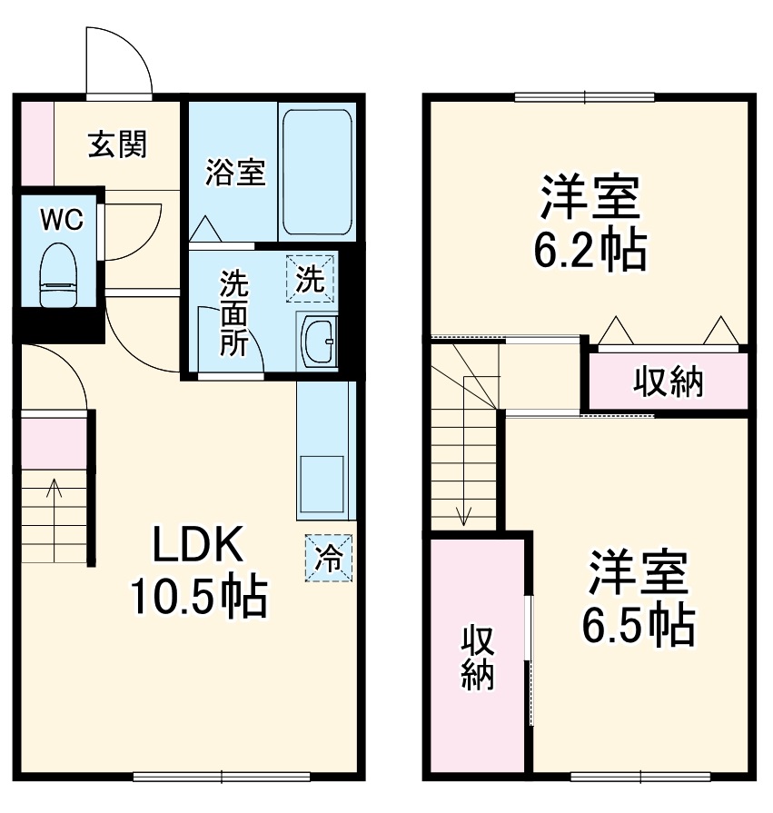 南矢名の完工年月(2016年8月)築の賃貸一戸建ての間取り