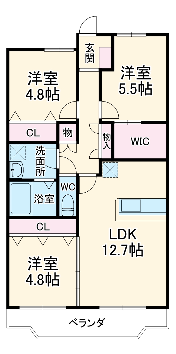 エスプリⅢの間取り