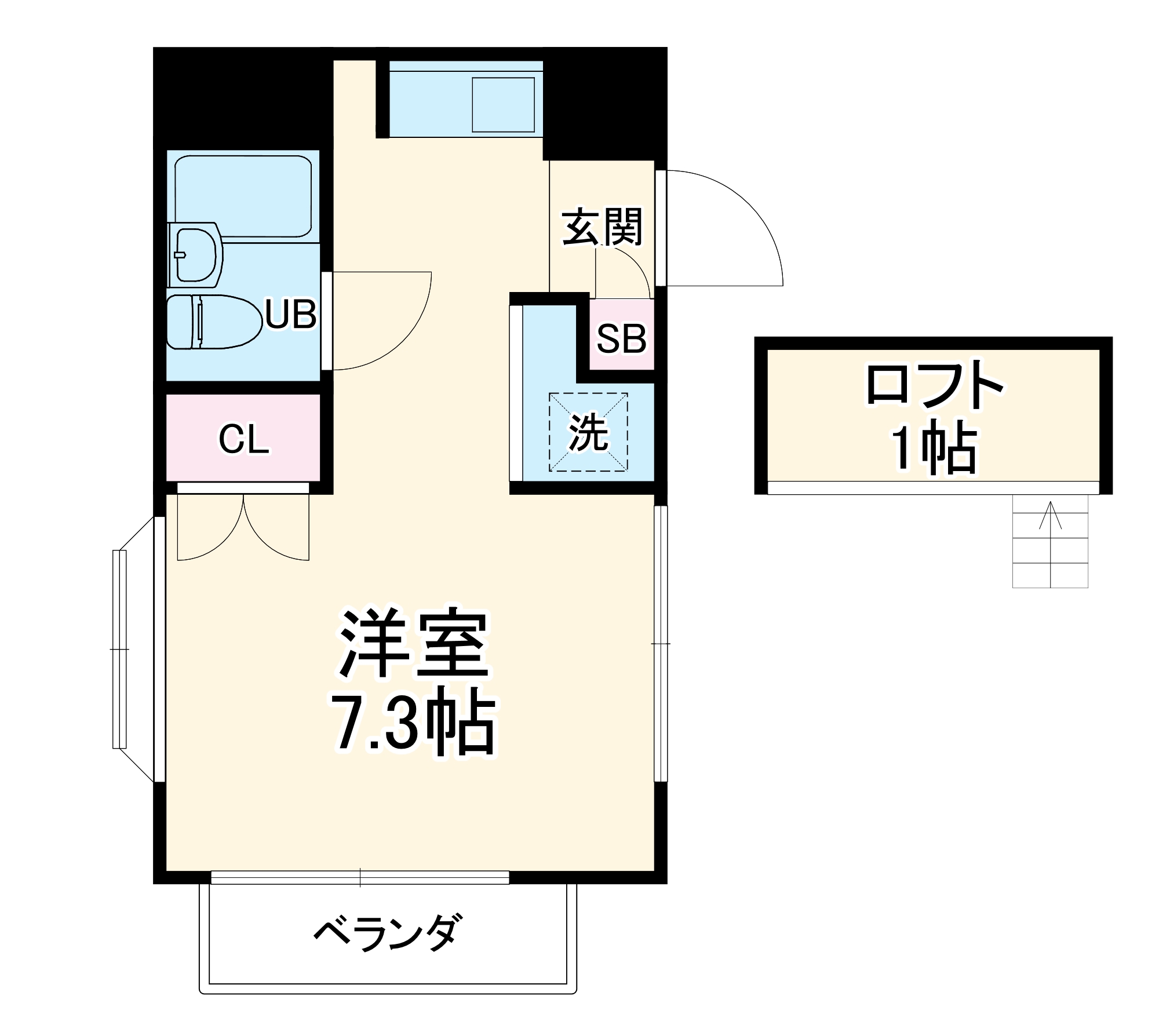 フローラルコートⅢの間取り