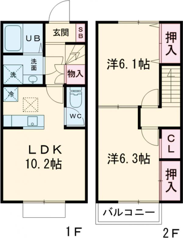 Rinka(凛花)Aの間取り