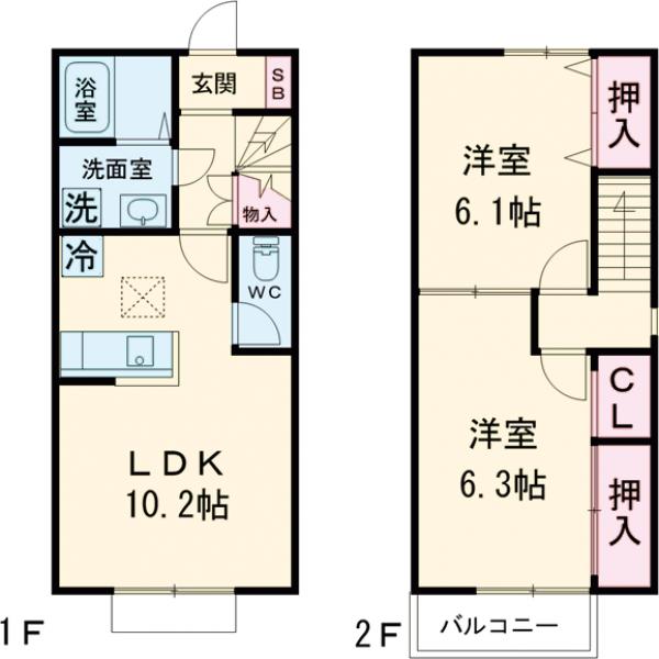 Rinka(凛花)Aの間取り