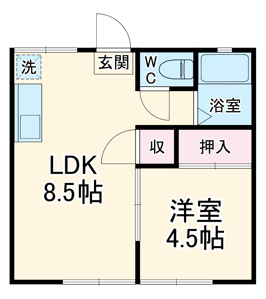 ハイツオオカワの間取り