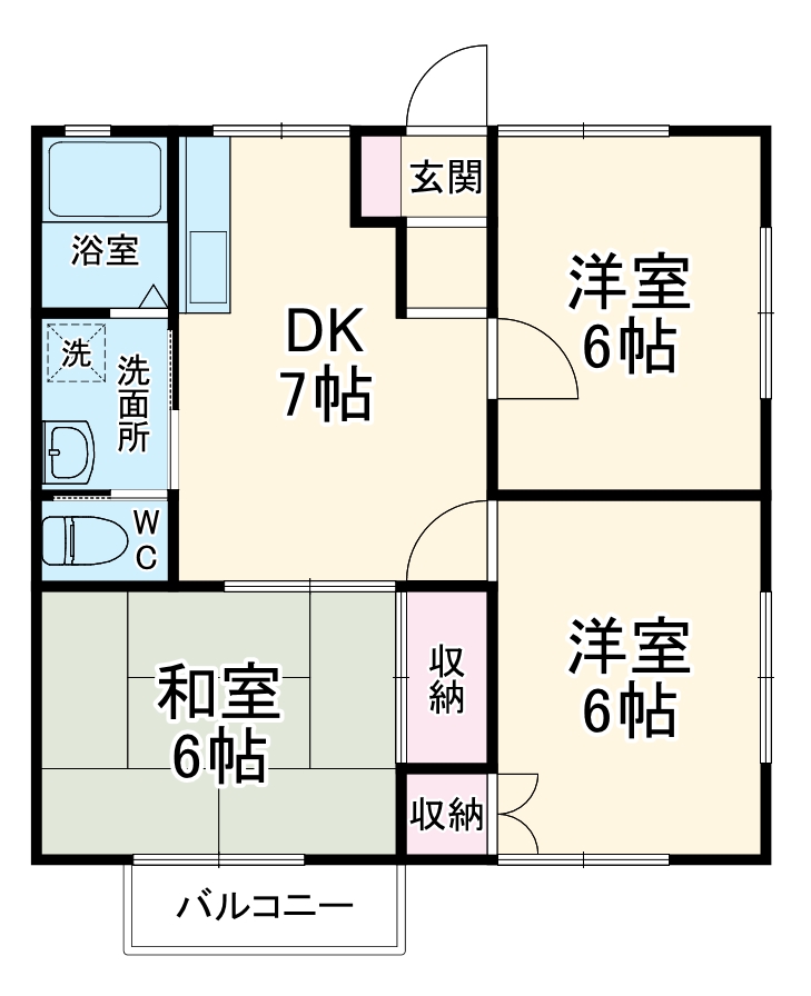 コーポ臼井戸の間取り