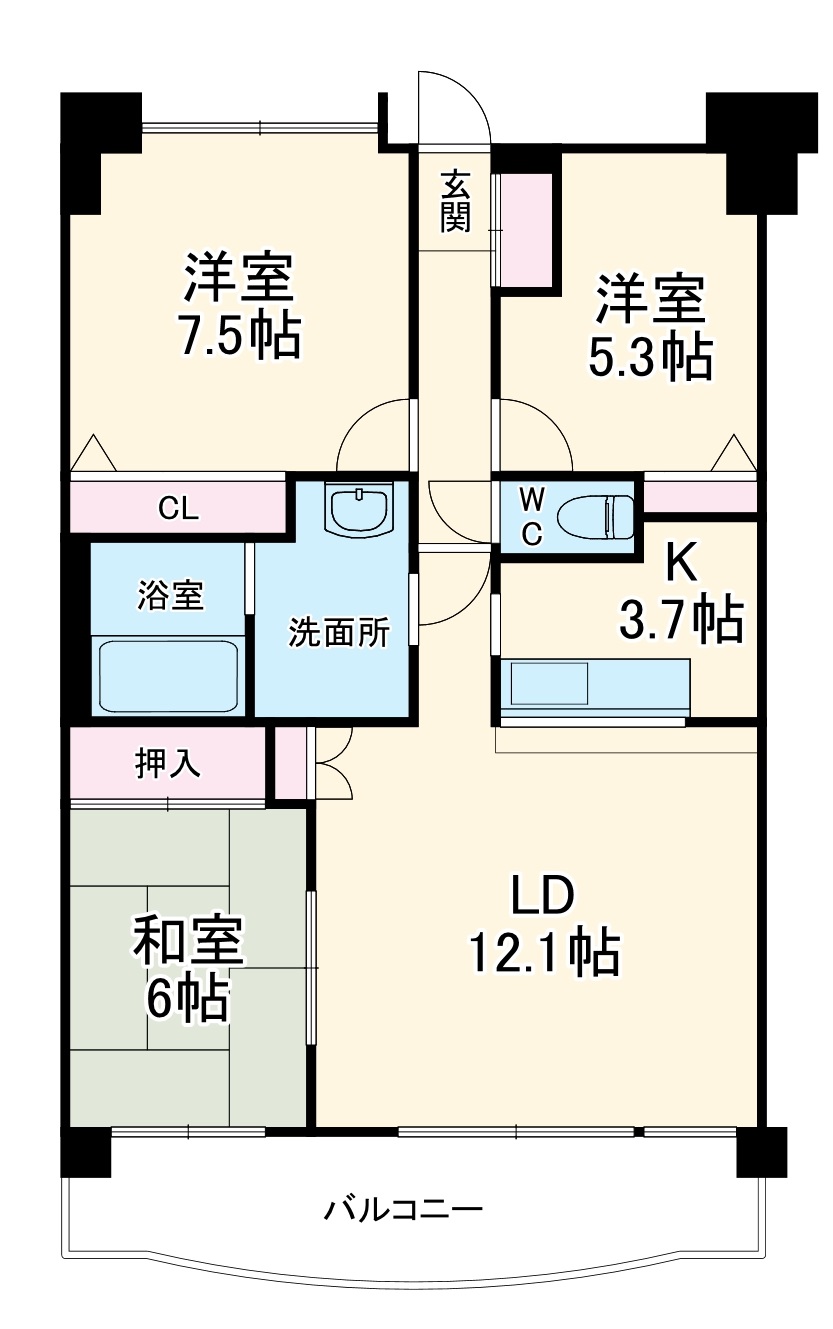 東浦和ガーデンプラザ壱番館の間取り