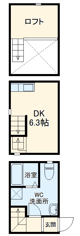 アースクエイク豊Ⅱの間取り
