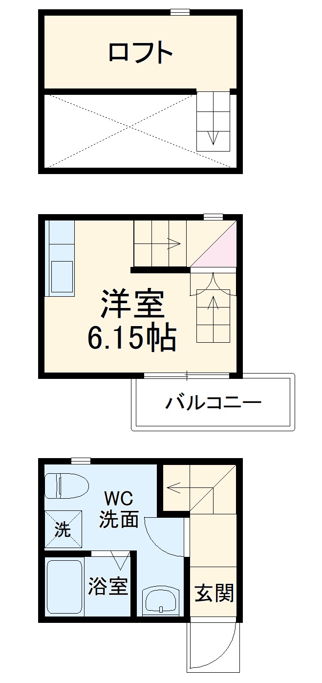 アースクエイク豊Ⅱの間取り