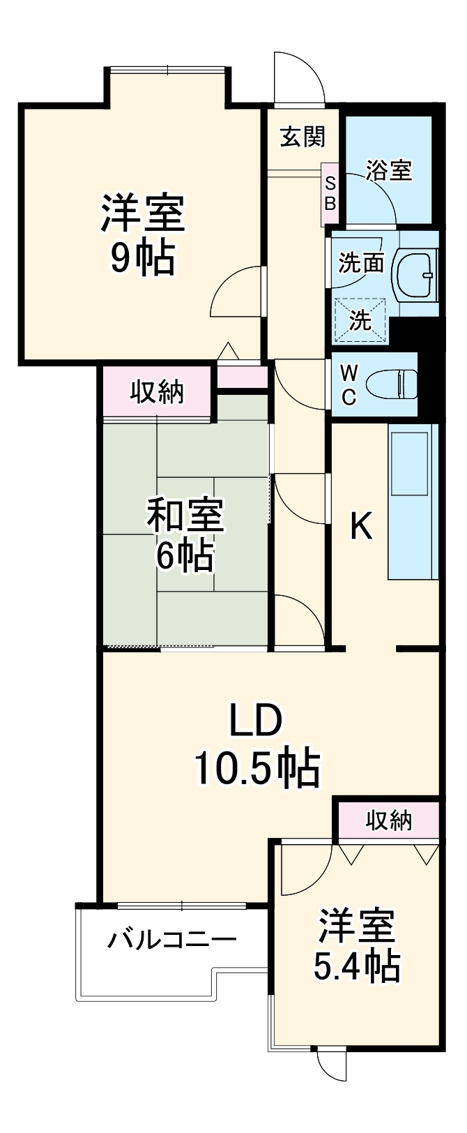 グローリア初穂大倉山の間取り