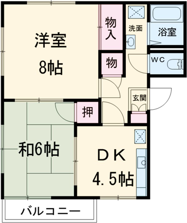 サンヴィーナ差間 A棟の間取り