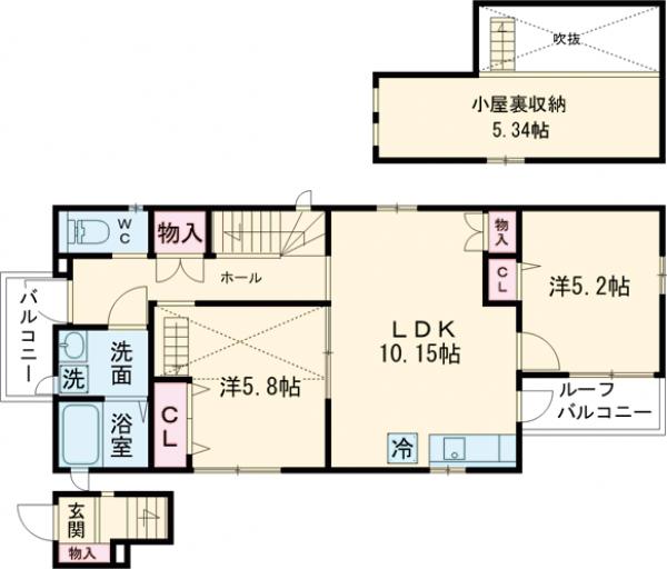 船橋3丁目8番地6号の間取り
