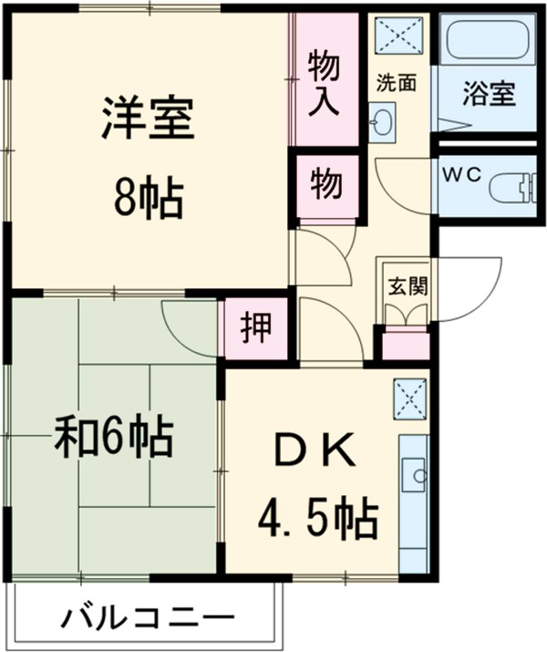 サンヴィーナ差間 A棟の間取り