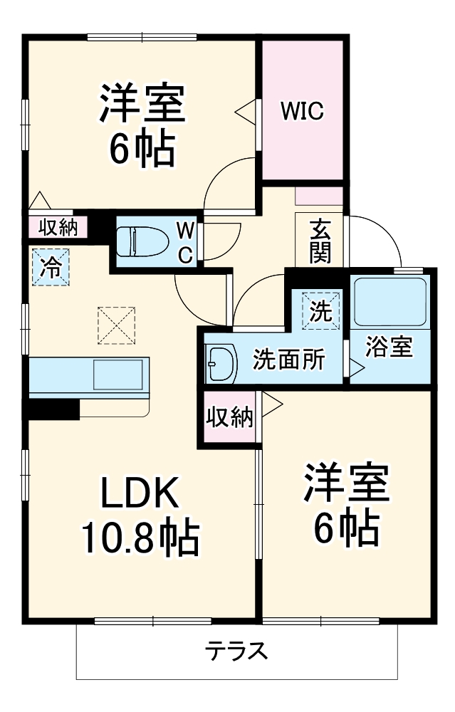 リヴェールKⅡの間取り
