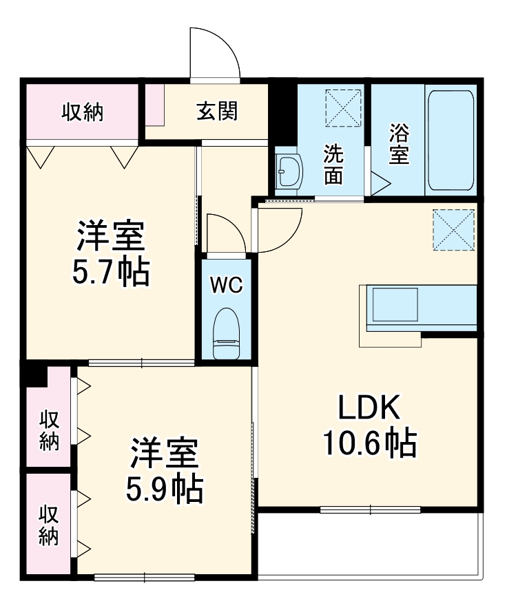 シャルマン ドミールの間取り