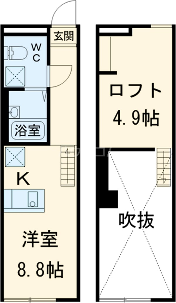 Belle Sweet江戸川の間取り
