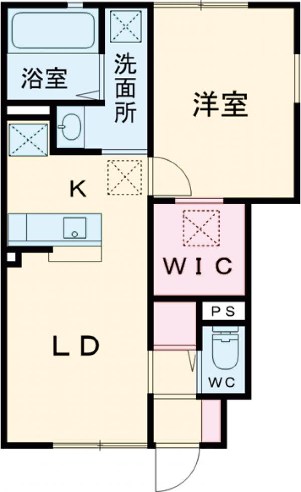 セリジェ越名 Bの間取り