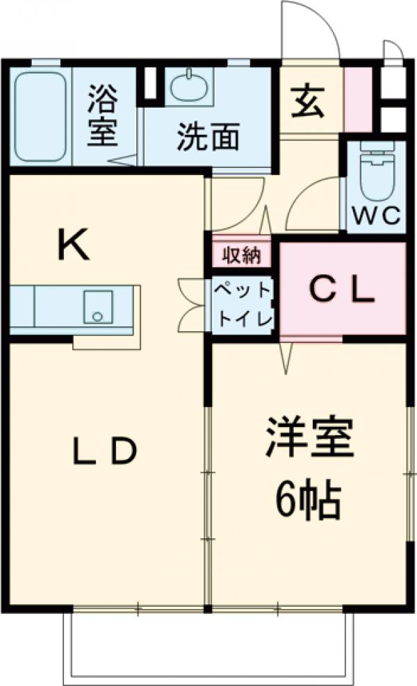 ヴィラ・イズミの間取り