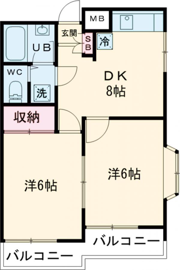 グリーンパレス用賀の間取り