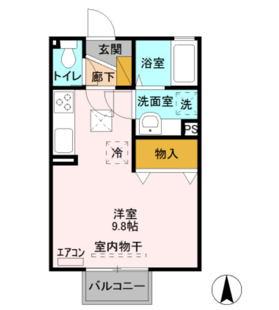 デュナミス・201号室の間取り