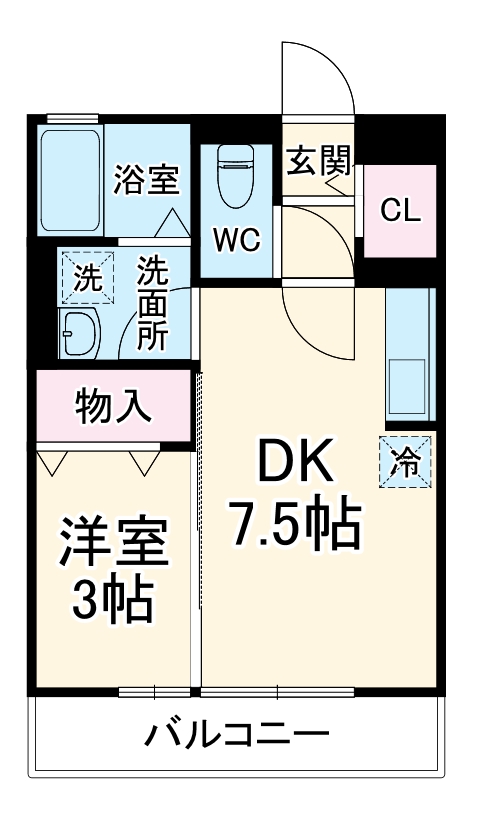 本町の完工年月(2011年8月)築の賃貸アパートの間取り
