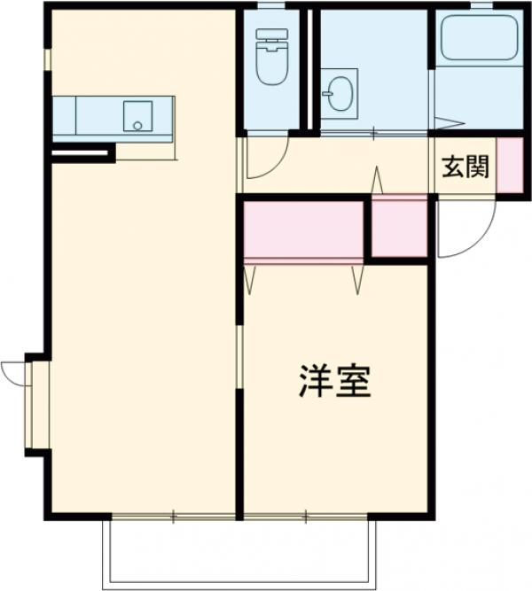 モンテローザ　Ｆ棟の間取り