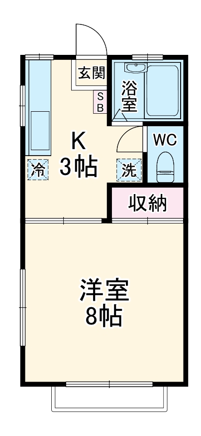 今井ハイツE棟の間取り