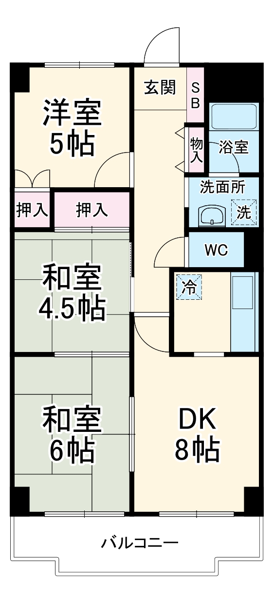 メゾンアルテミスの間取り